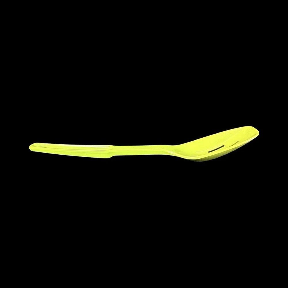 Vintage Lustro Ware Avocado‎ Green Slotted Spoon MCM Retro Kitchen Utensil